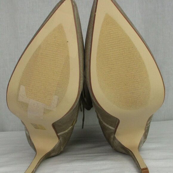 Cape Robbin Womens Embroidered Velvet Lace-up Mid-Calf Stiletto Heel Boot Nude - Picture 9 of 9